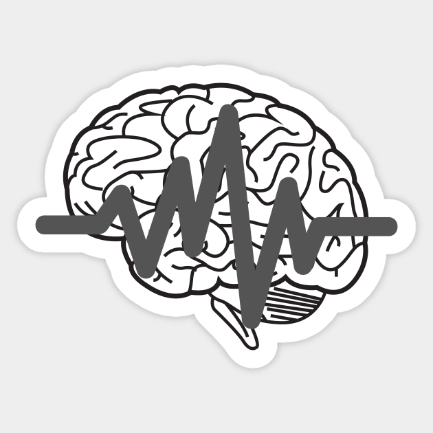 Brain and Sound - Auditory Processing Disorder Sticker by Garbled Life Co.